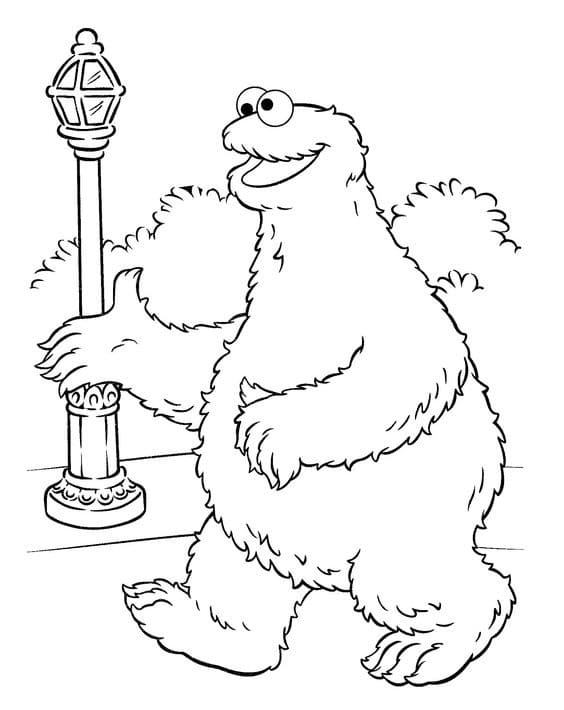 Printable Cookie Monster coloring page - Download, Print or Color