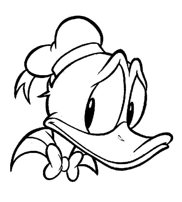 Sad Donald Duck coloring page Download, Print or Color Online for Free