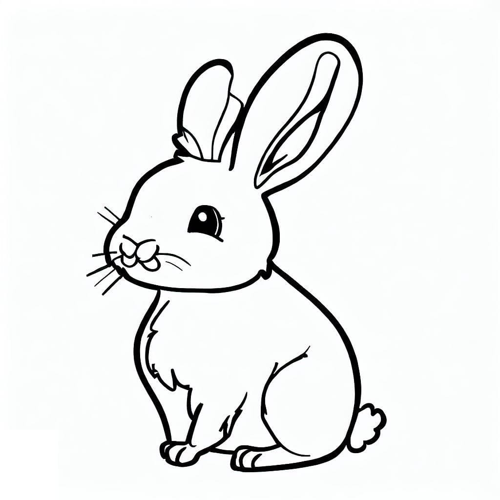 A Rabbit coloring page Download, Print or Color Online for Free