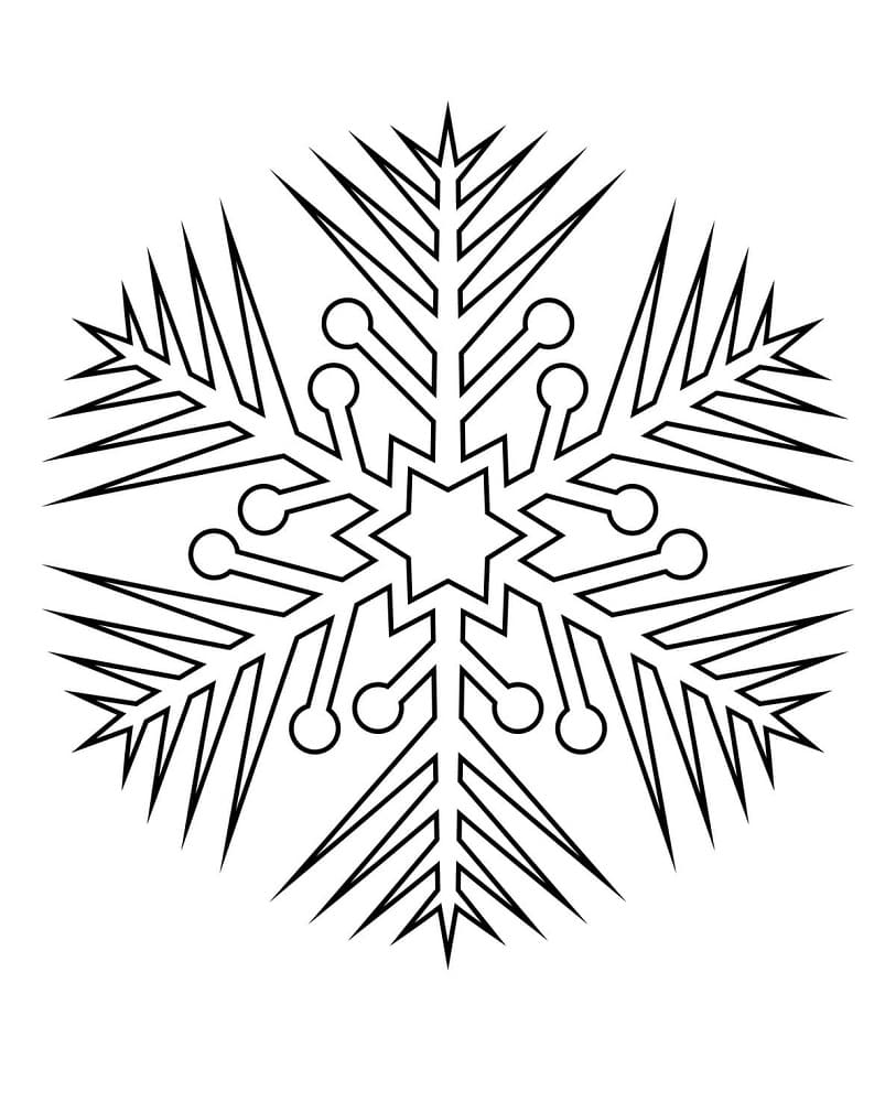 Snowflakes coloring pages ColoringLib