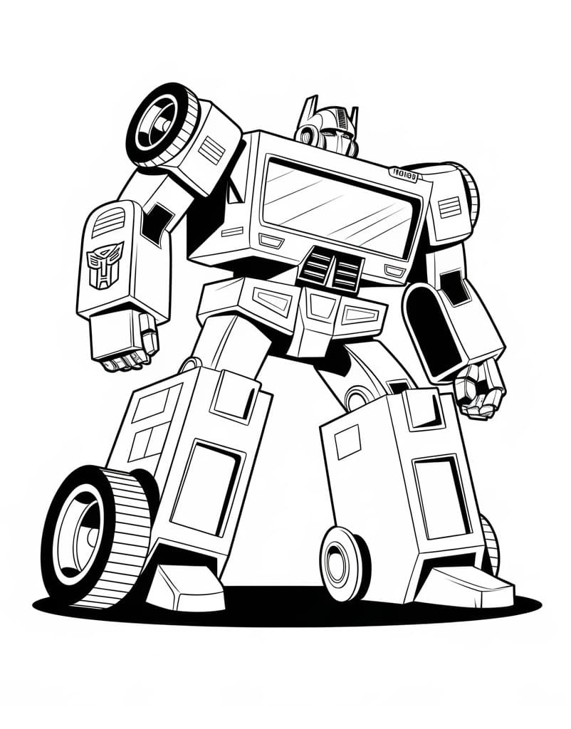 Cool Transformers Robot coloring page Download, Print or Color Online