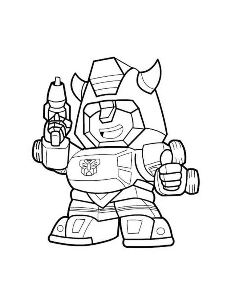 Cute Transformers Robot coloring page Download, Print or Color Online