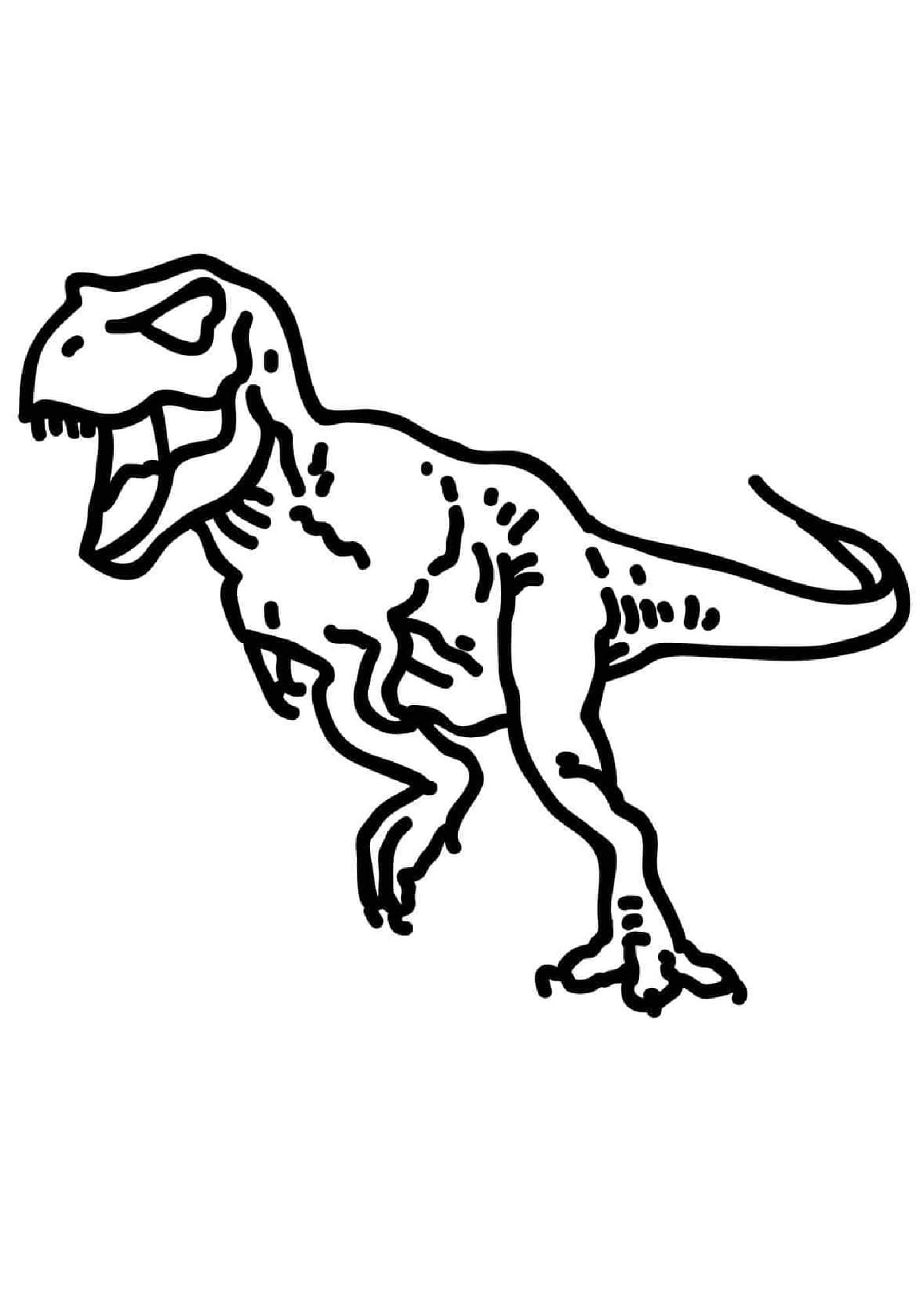 Drawing TRex coloring page Download, Print or Color Online for Free