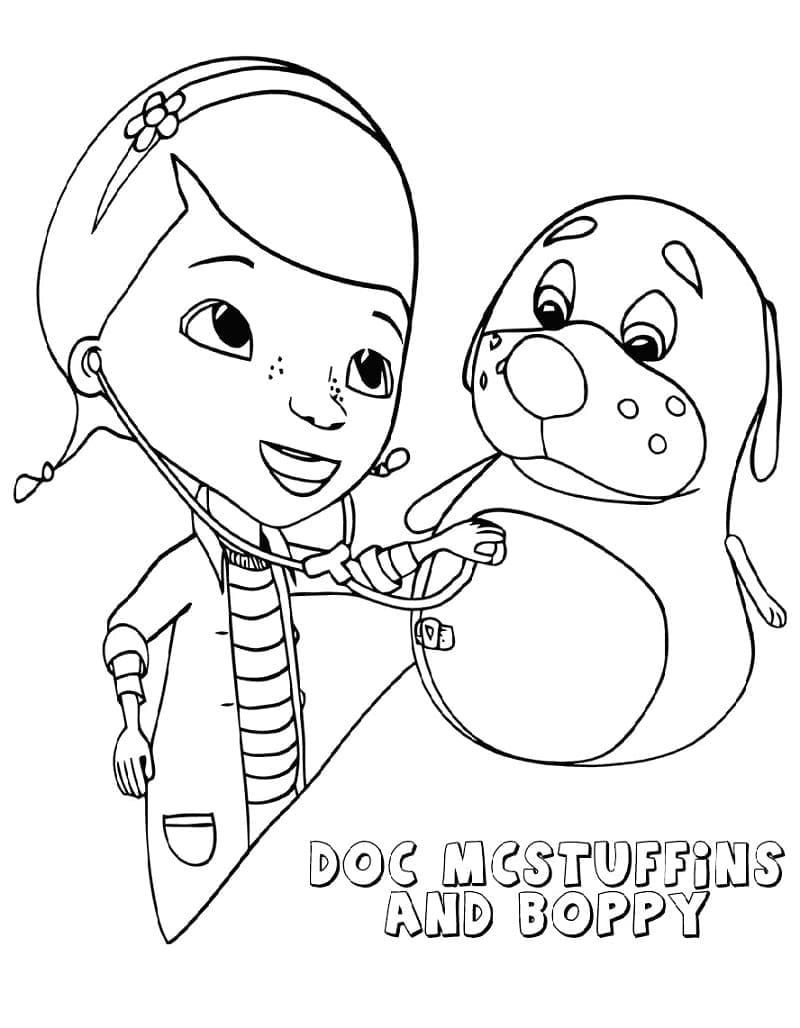 Friendly Doc McStuffins coloring page - Download, Print or Color Online