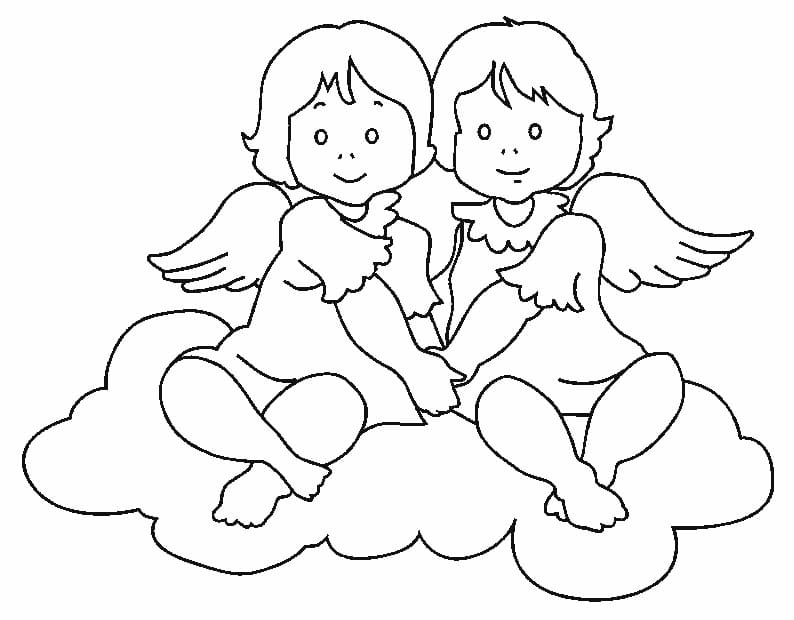 Little Angels coloring page Download, Print or Color Online for Free
