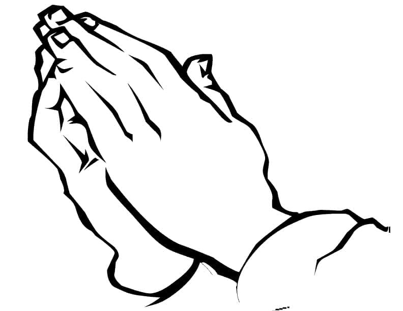 Praying Hands Printable coloring page - Download, Print or Color Online