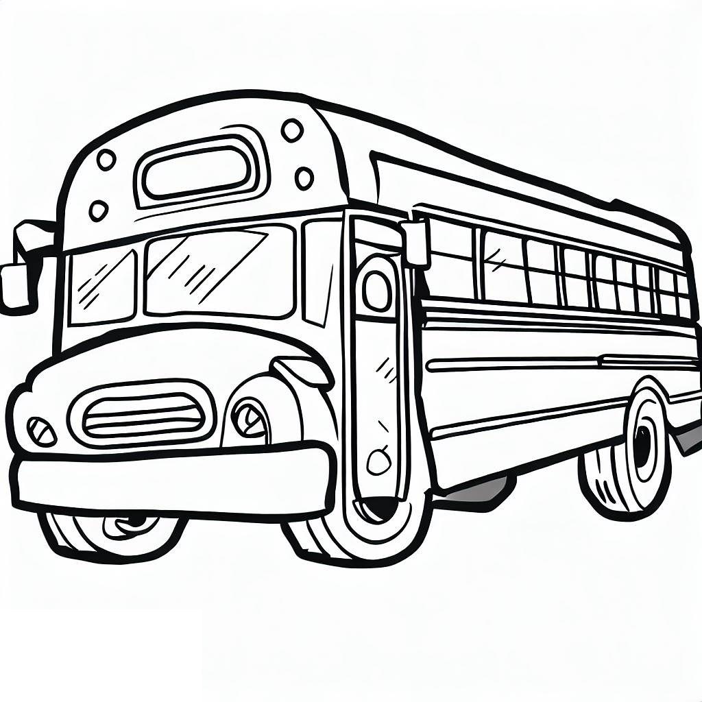 School Bus Printable coloring page Download, Print or Color Online