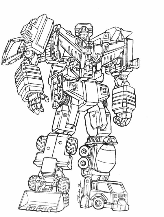 Transformers Cool Robot coloring page Download, Print or Color Online
