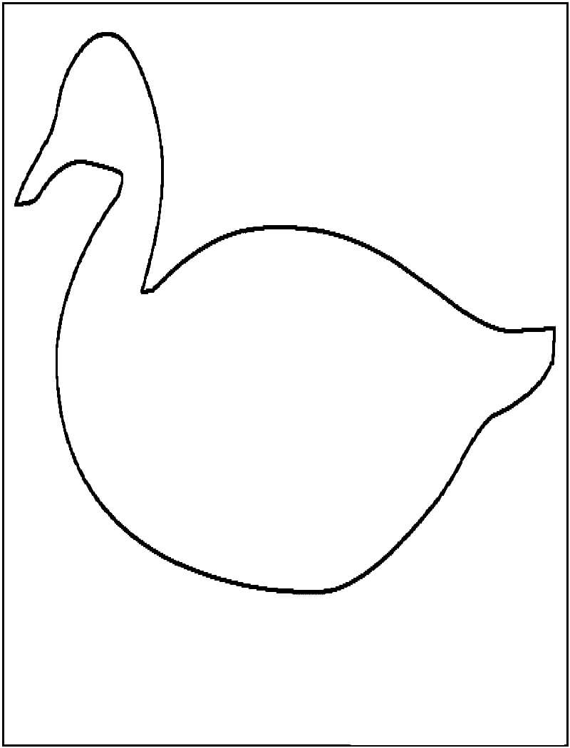 Drawing Easy Swan coloring page Download, Print or Color Online for Free