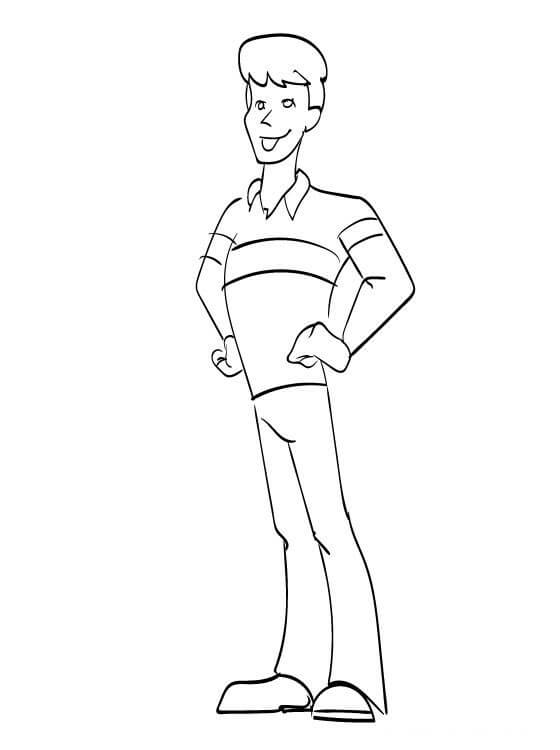 Scooby Doo Fred Coloring Pages