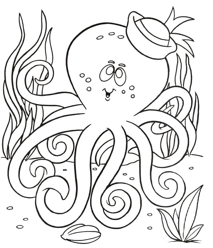 Octopus Free Images coloring page Download, Print or Color Online for