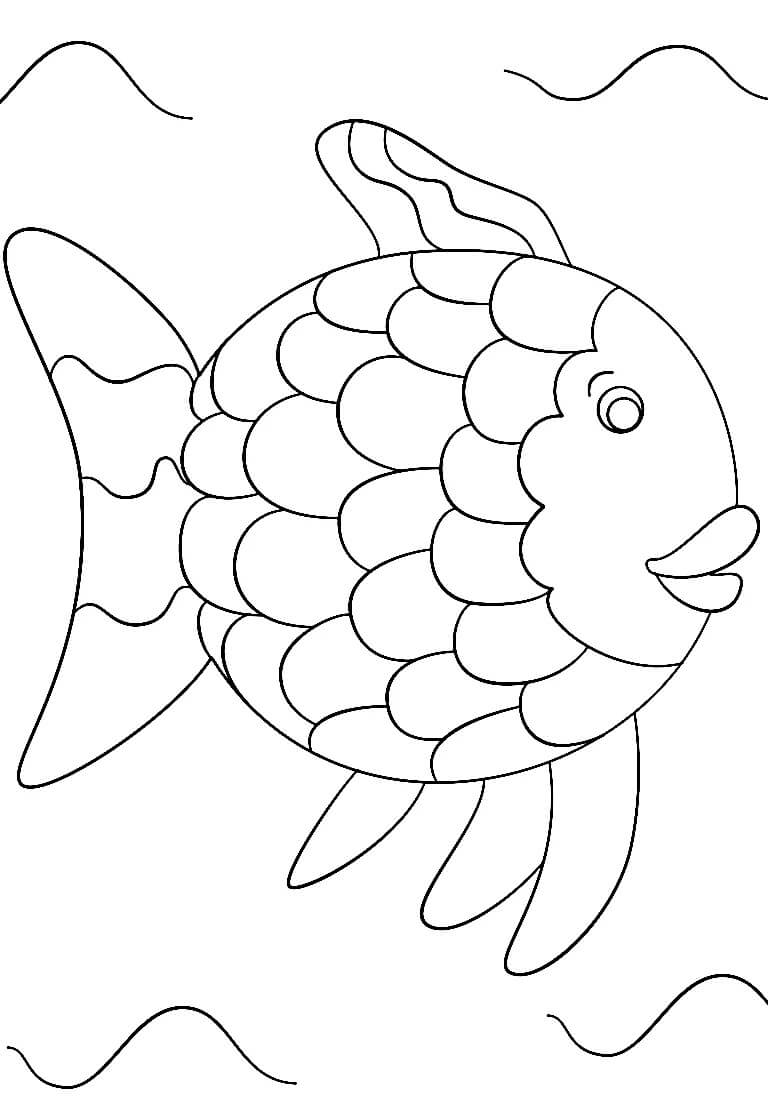 Rainbow Fish Free Design coloring page Download, Print or Color