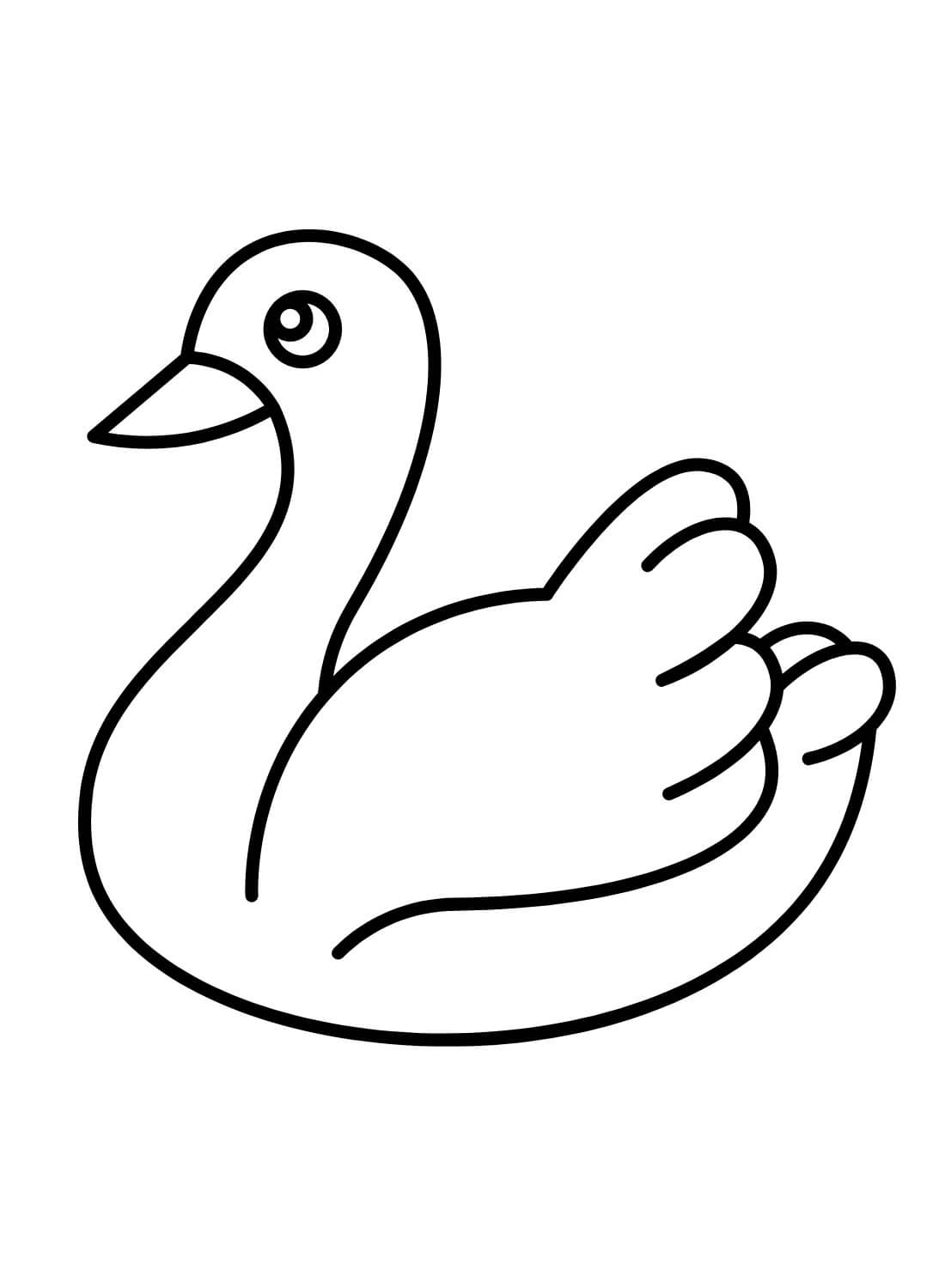 Swan Free Download coloring page Download, Print or Color Online for Free