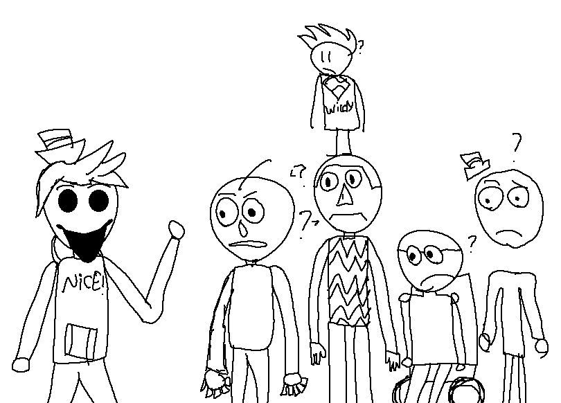 Baldi Coloring Basics Pages Printable Wonder Day Quality Sketch