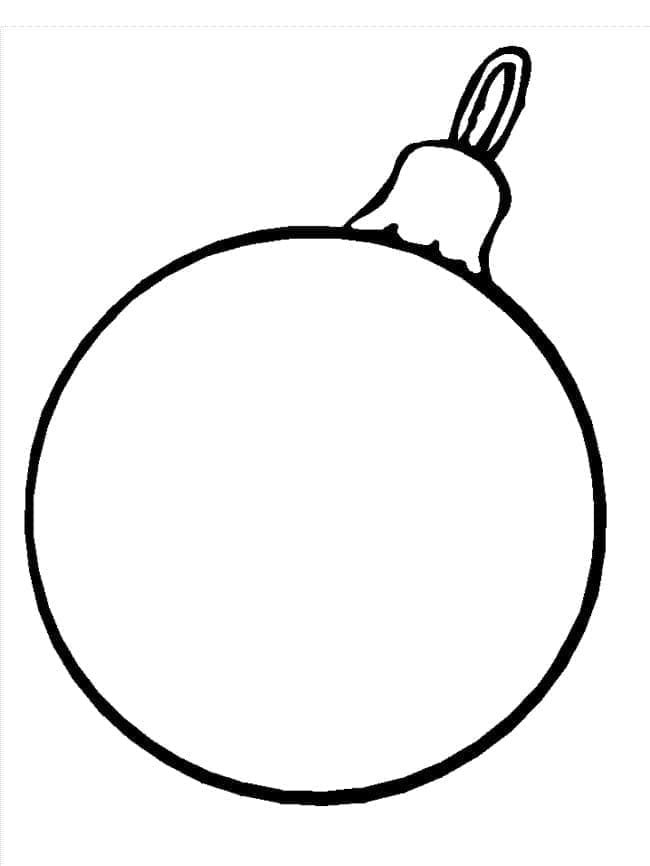 Basic Christmas Ornament coloring page Download, Print or Color Online for Free