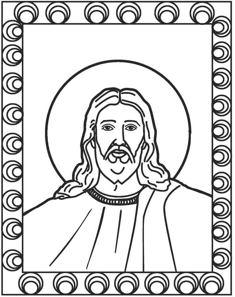 Jesus Image coloring page Download, Print or Color Online for Free