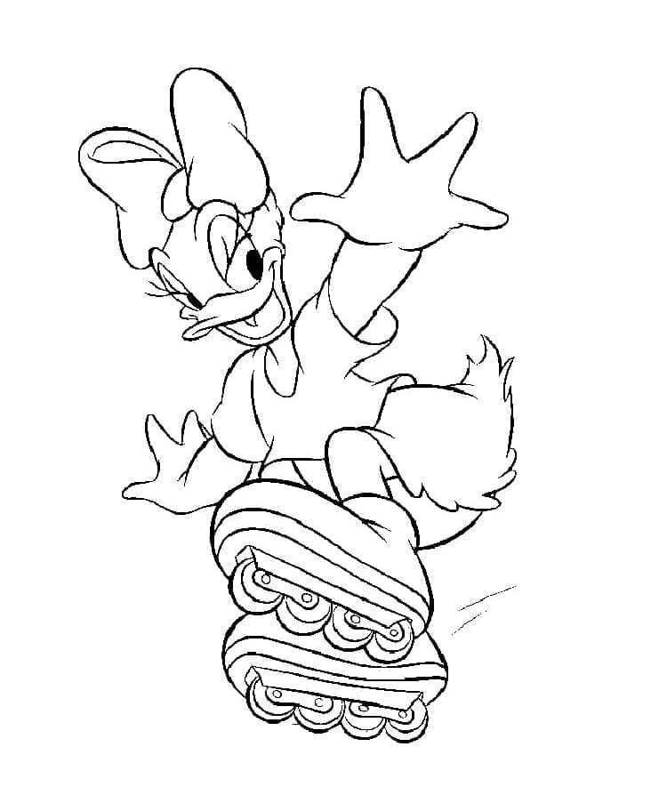 Nice Daisy Duck coloring page Download, Print or Color Online for Free