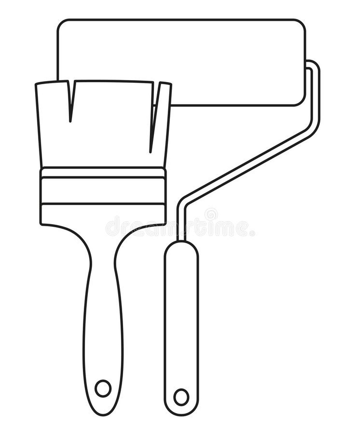 Paint Brushes coloring page Download, Print or Color Online for Free