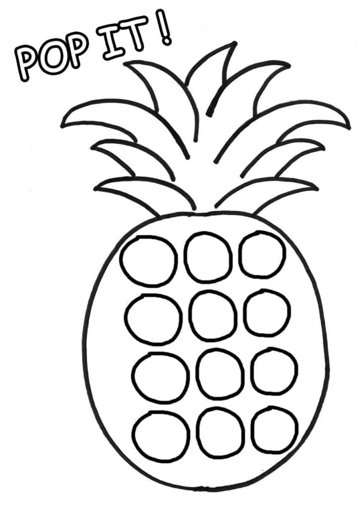 Pop It coloring pages ColoringLib