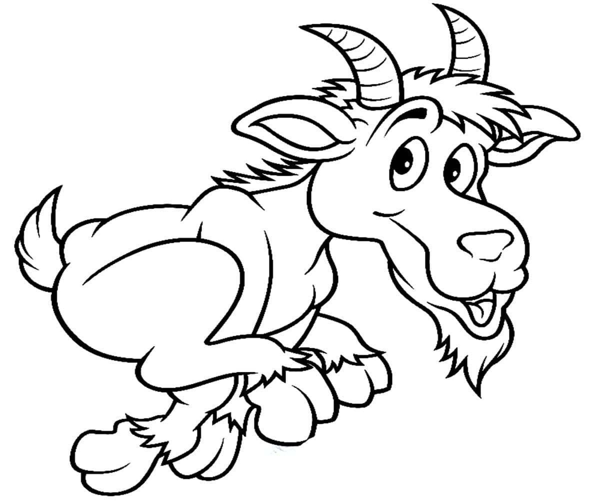 Goat coloring pages ColoringLib
