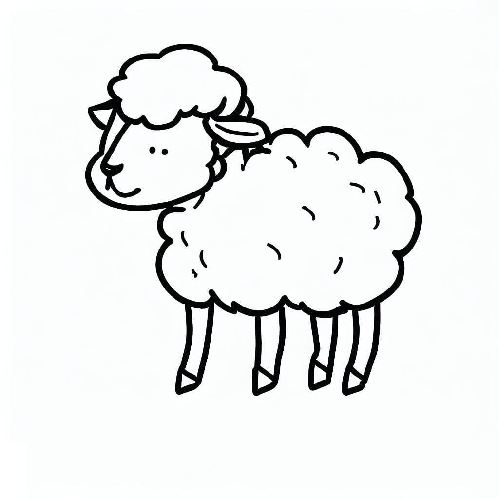 Sheep Free coloring page Download, Print or Color Online for Free