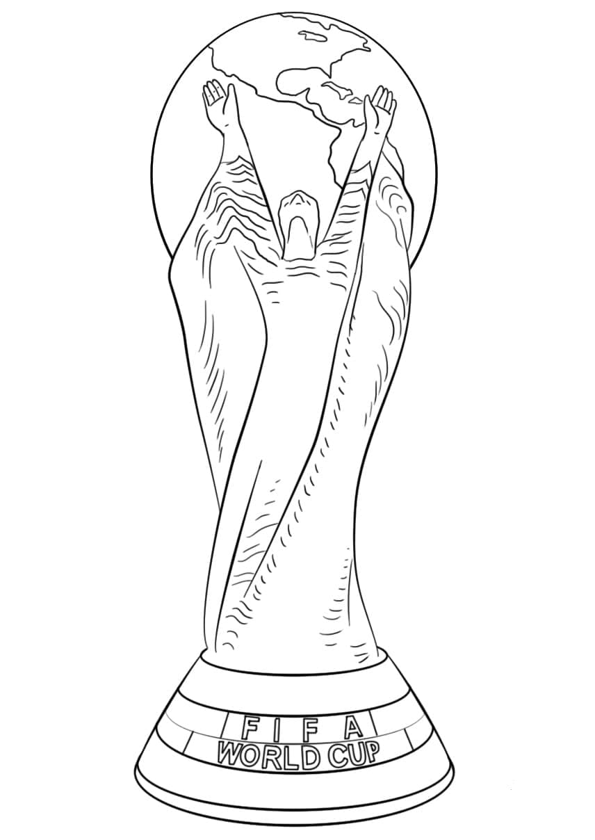 World Cup Trophy coloring page Download, Print or Color Online for Free