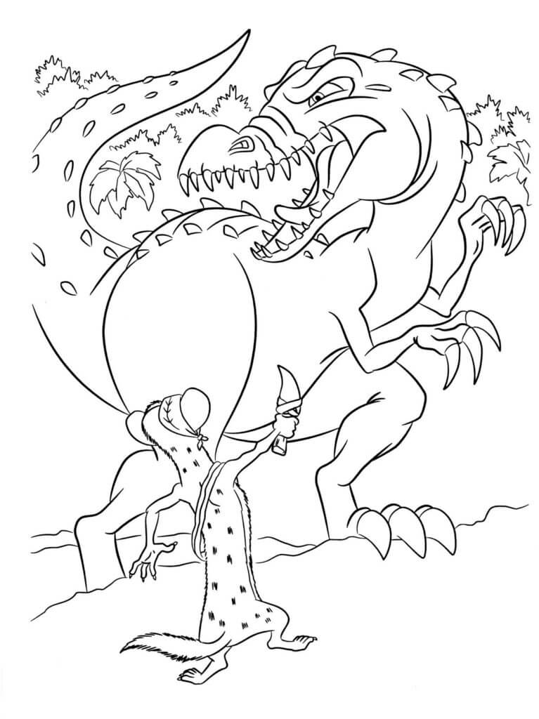 Walking With Dinosaurs Coloring Pages