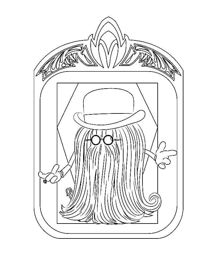 Cousin Itt coloring page Download, Print or Color Online for Free