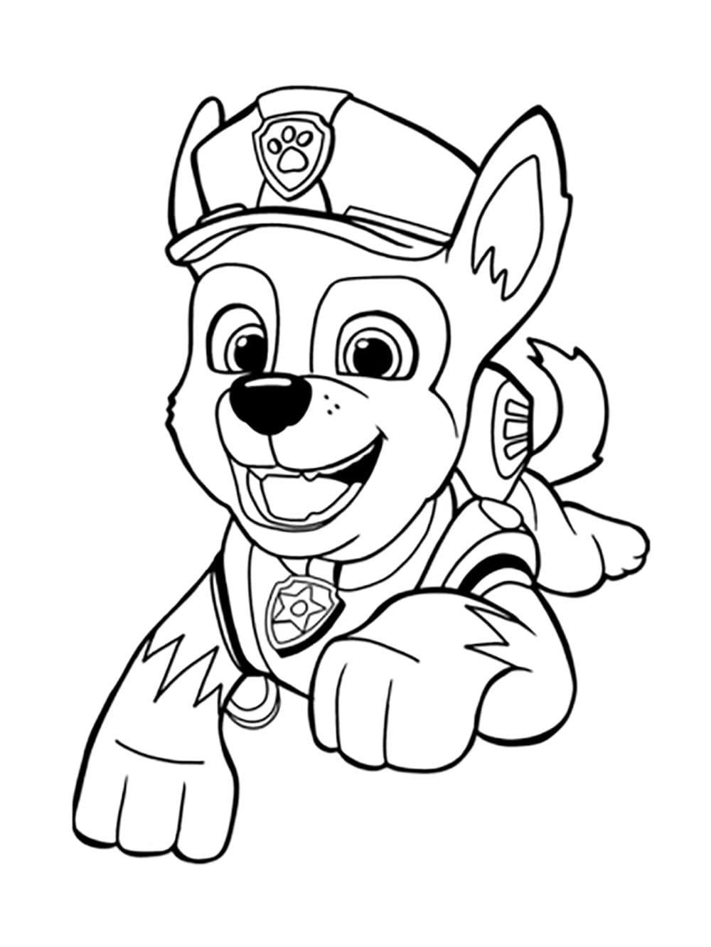 Happy Chase coloring page Download, Print or Color Online for Free