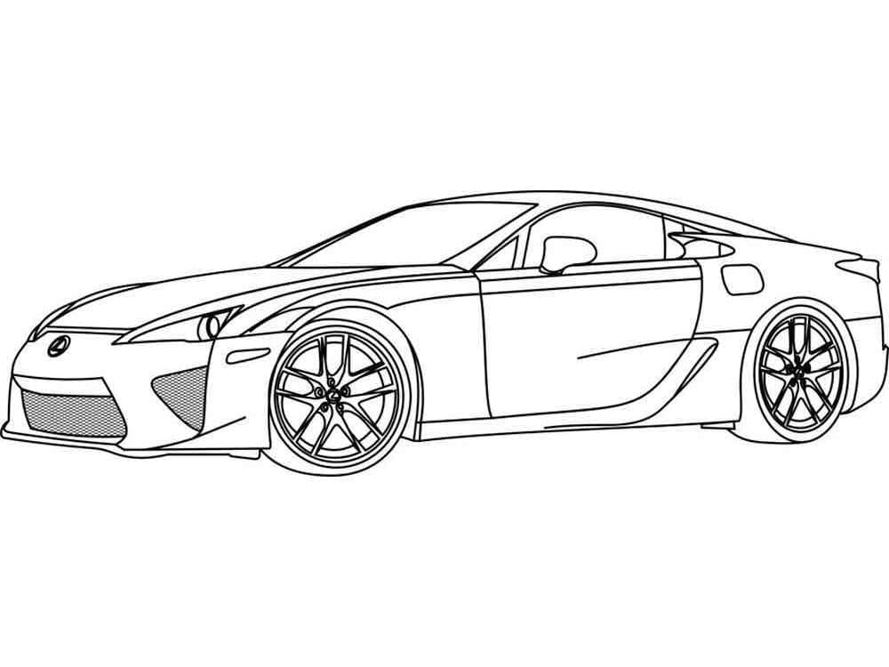 Lexus Free coloring page Download, Print or Color Online for Free