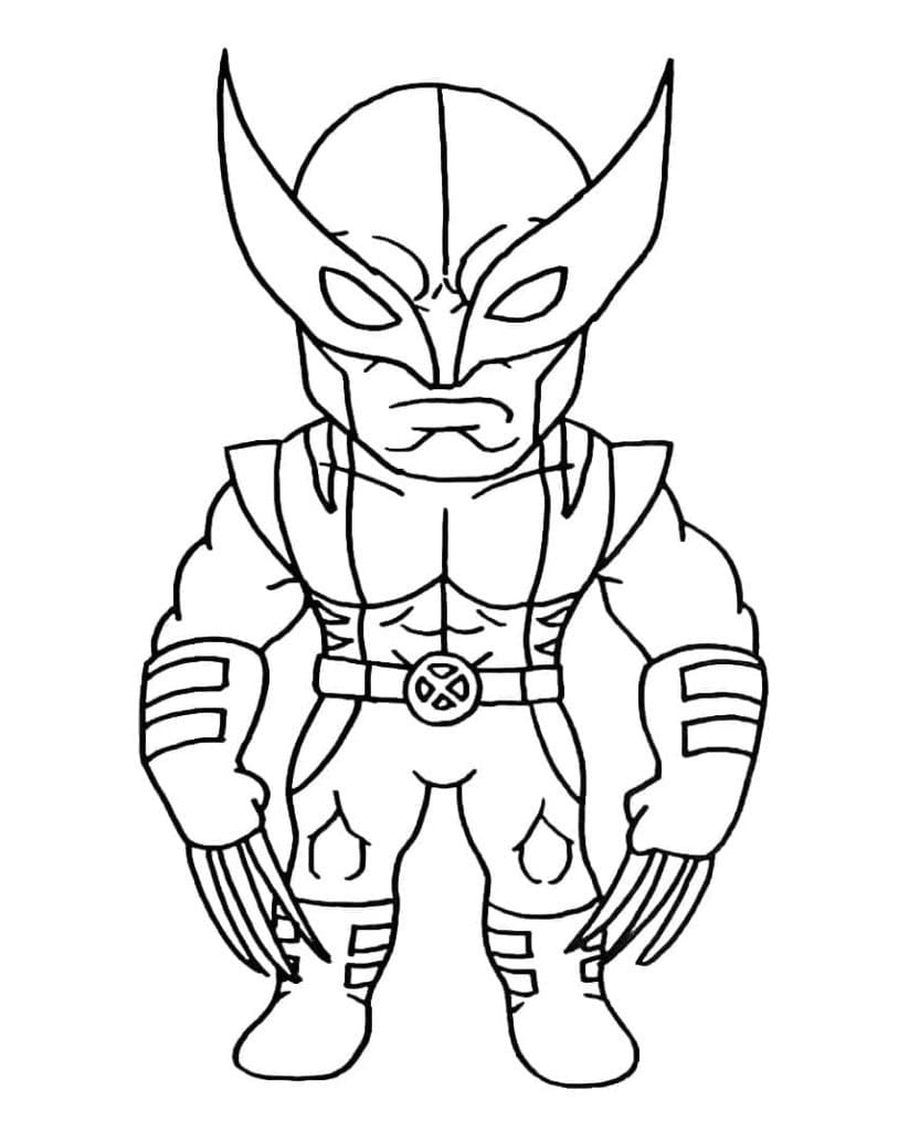 Little Wolverine coloring page Download, Print or Color Online for Free