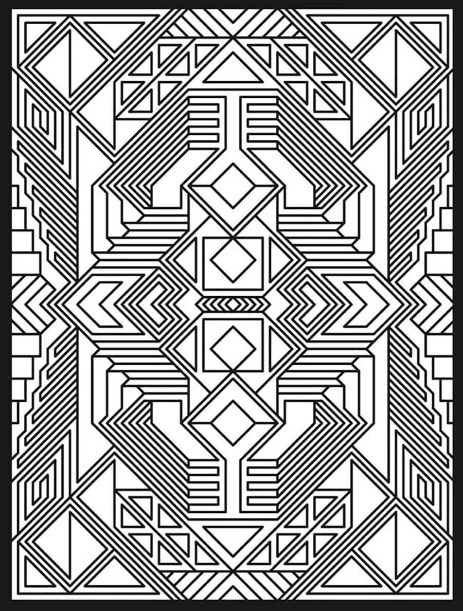 Abstract Design coloring page Download, Print or Color Online for Free