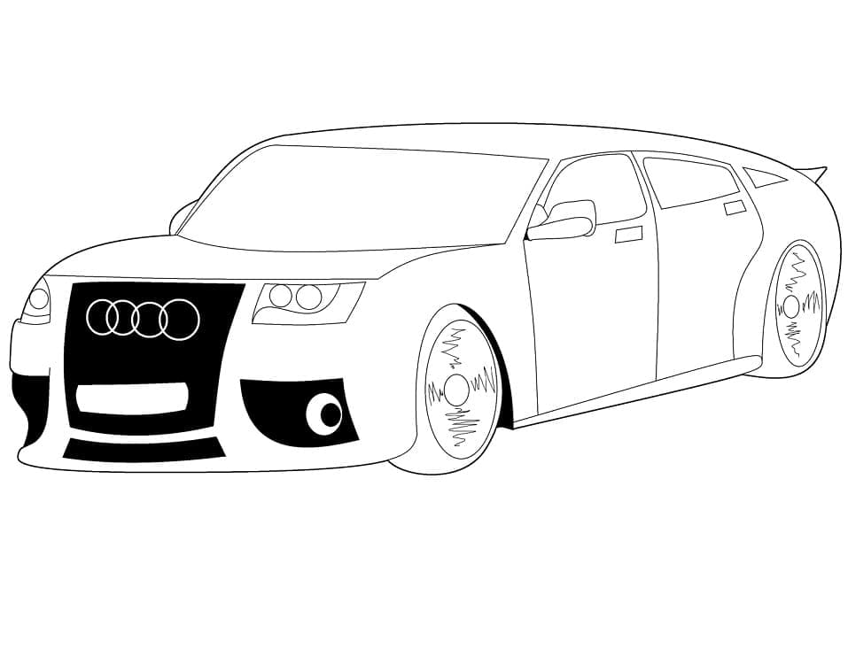 Audi Car coloring page Download, Print or Color Online for Free