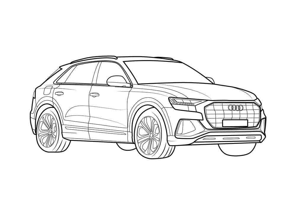 Audi Car Printable coloring page Download, Print or Color Online for Free