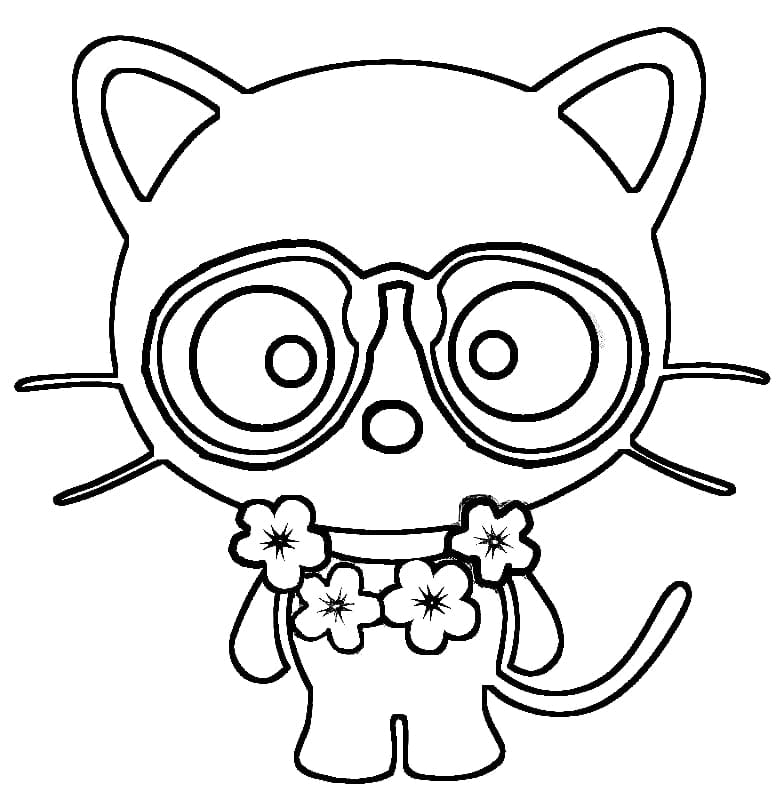 Chococat Vacation coloring page Download, Print or Color Online for Free