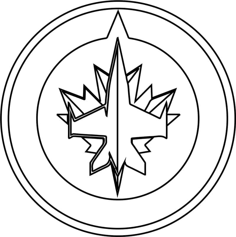Winnipeg Jets Logo coloring page Download, Print or Color Online for Free