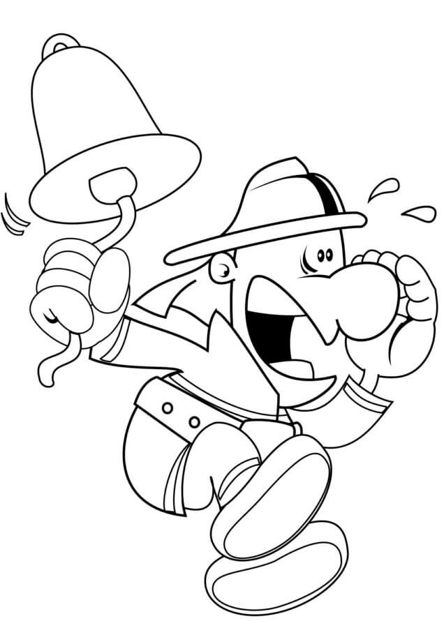 Fire Alarm coloring page Download, Print or Color Online for Free