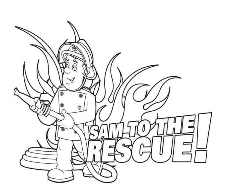 Fire Fighting coloring page Download, Print or Color Online for Free