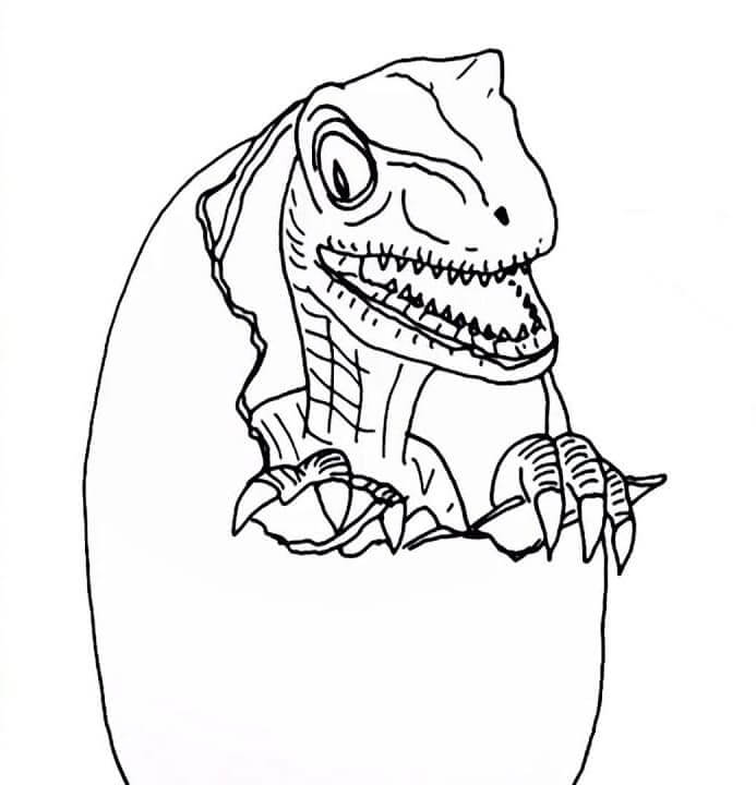 Dinosaur Nest Coloring Page