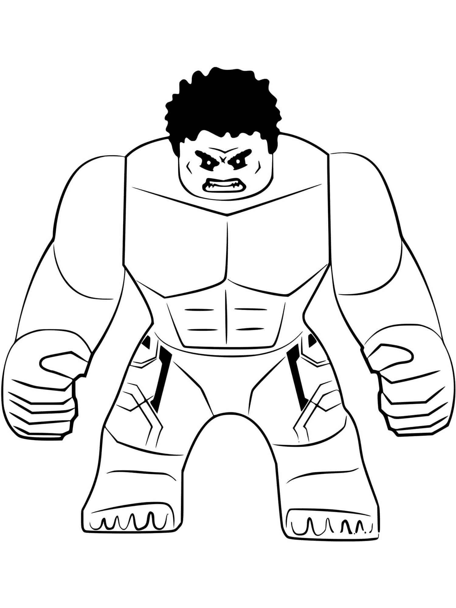 Angry Lego Hulk coloring page Download, Print or Color Online for Free