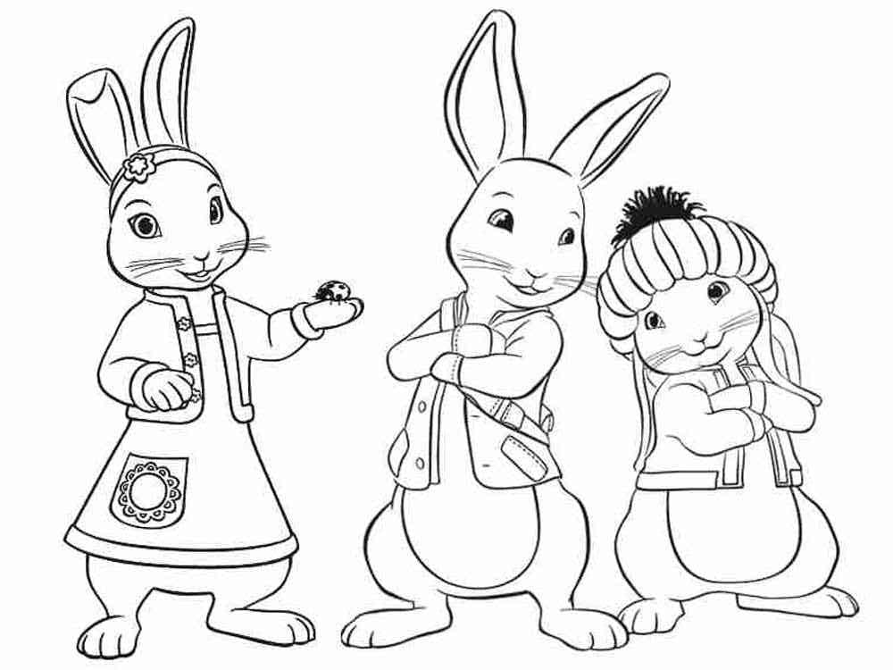 Characters from Peter Rabbit coloring page - Download, Print or Color