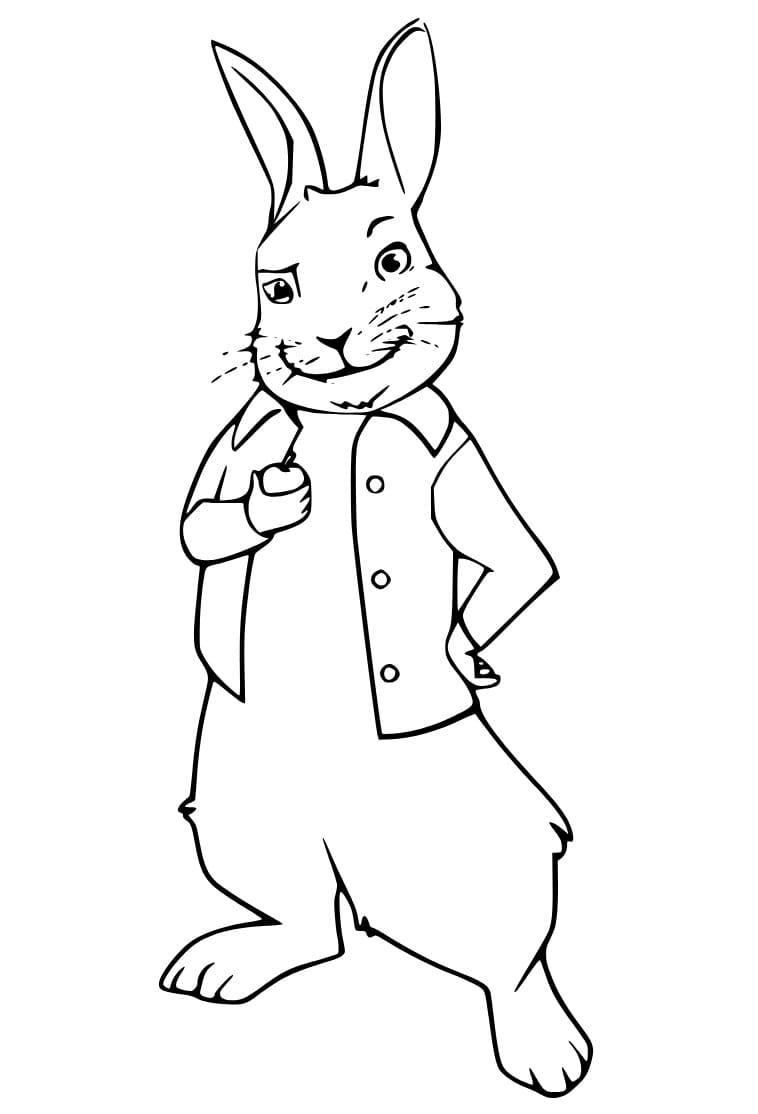 Cool Peter Rabbit coloring page Download, Print or Color Online for Free