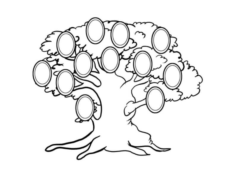 Family Tree coloring page Download, Print or Color Online for Free