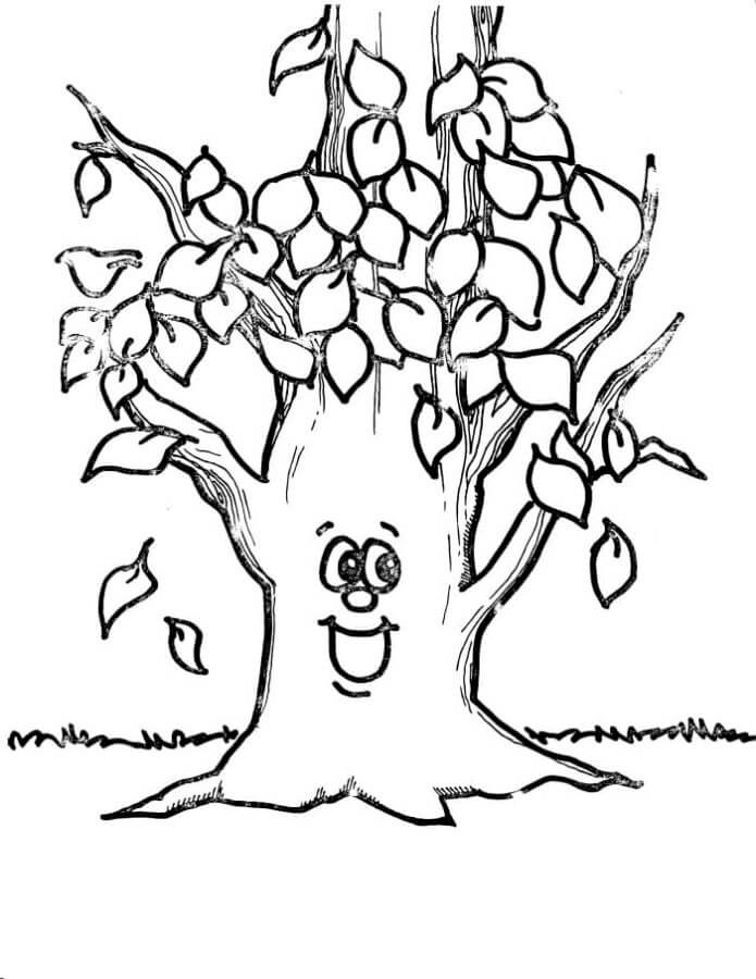 Lucky Tree coloring page Download, Print or Color Online for Free
