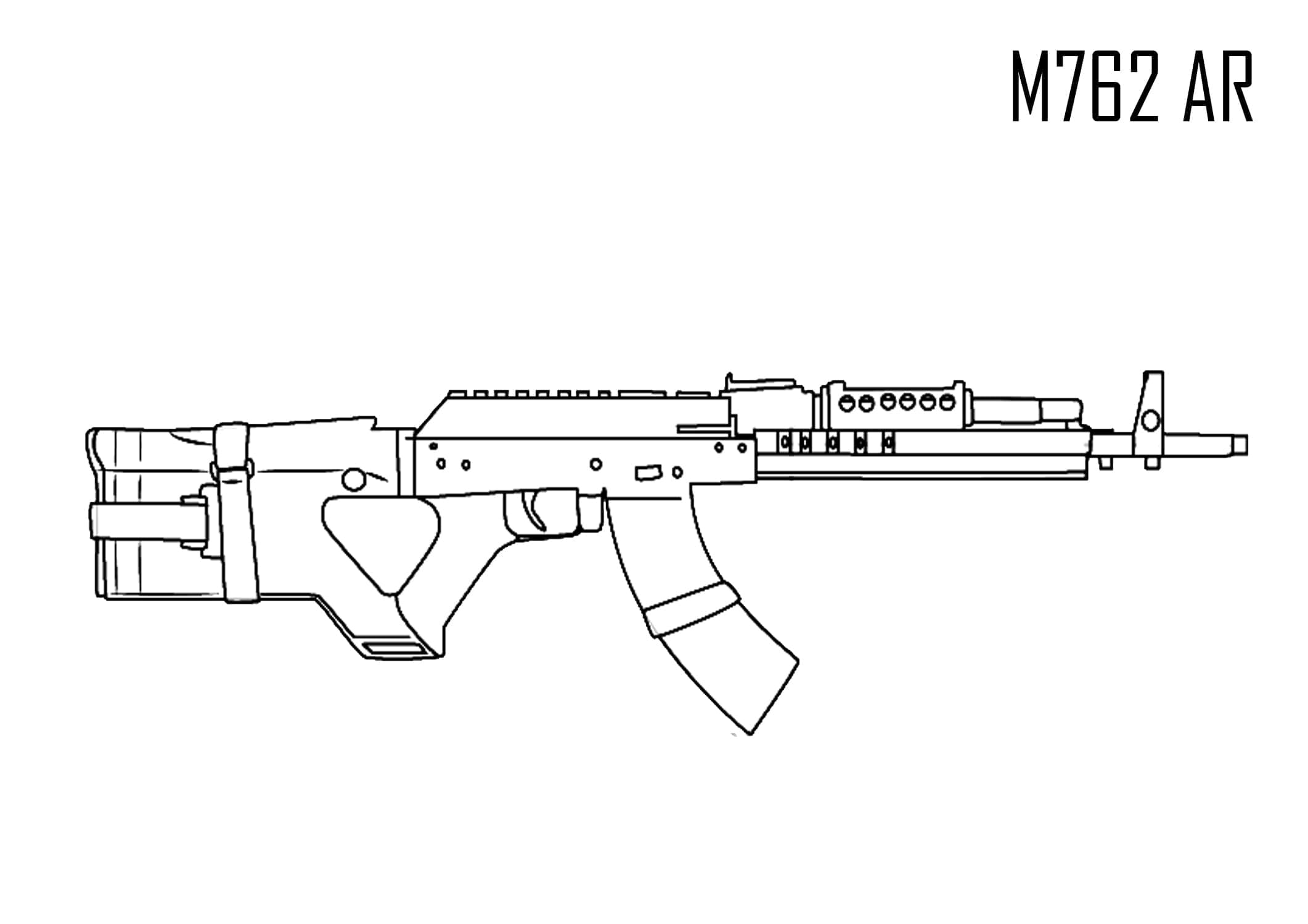 M762 AR coloring page Download, Print or Color Online for Free