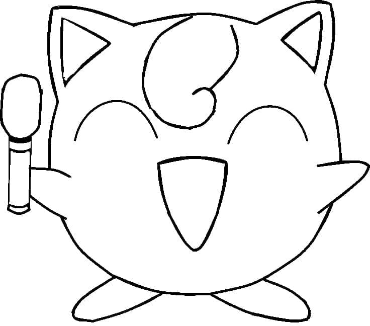 Pokemon Jigglypuff Image coloring page Download, Print or Color