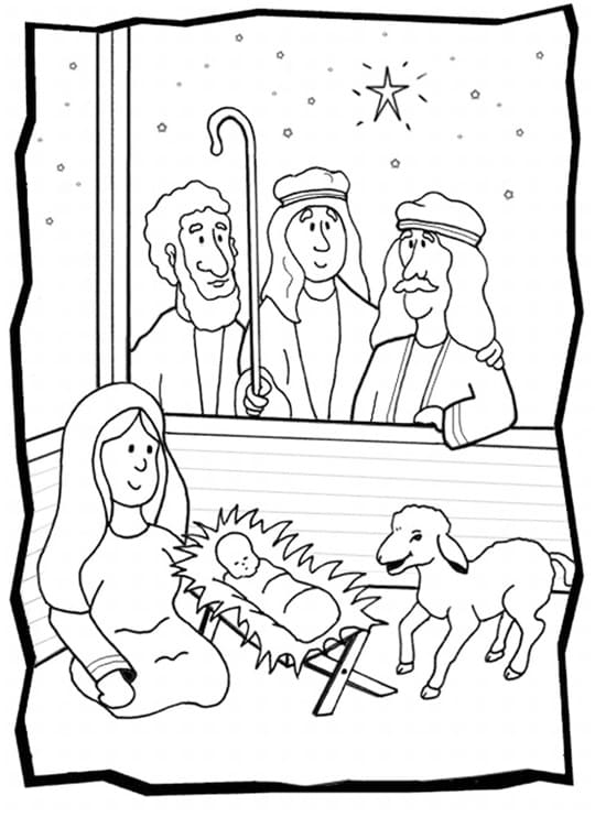Printable Nativity Scene