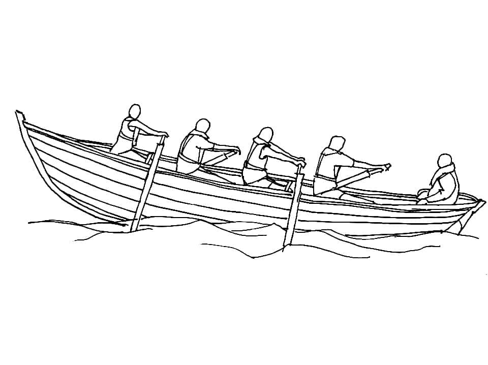 Rowing Team coloring page Download, Print or Color Online for Free