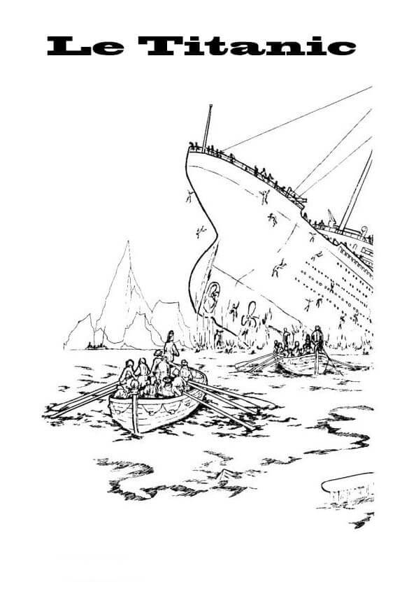 Titanic Shipwreck coloring page Download, Print or Color Online for Free