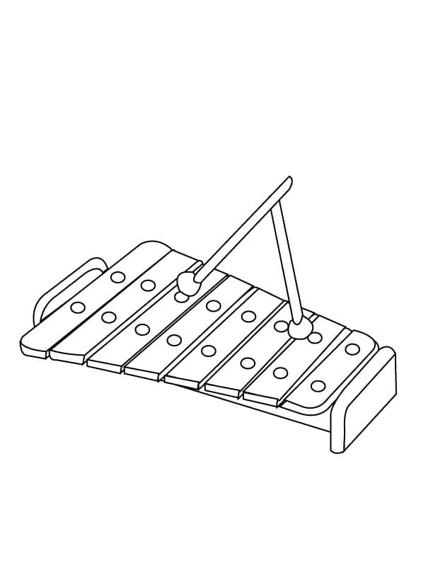 Basic Xylophone coloring page Download, Print or Color Online for Free